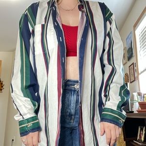 New condition 90s Vintage “Loafers by Reed St James” button down shirt